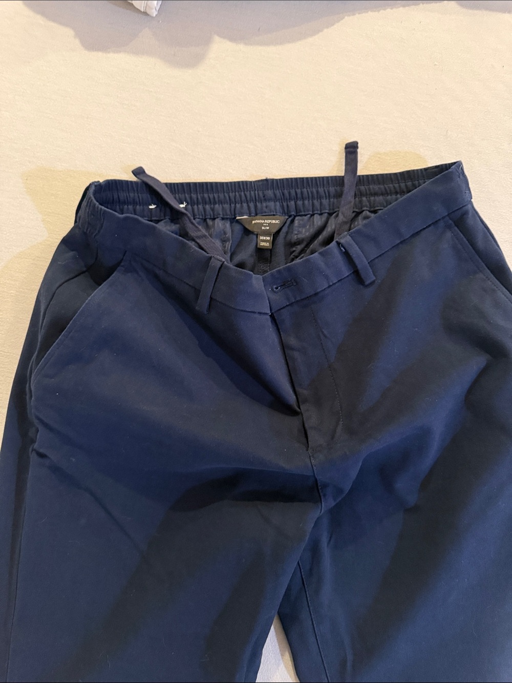 Banana Republic Men's Dark Navy Chino Pants